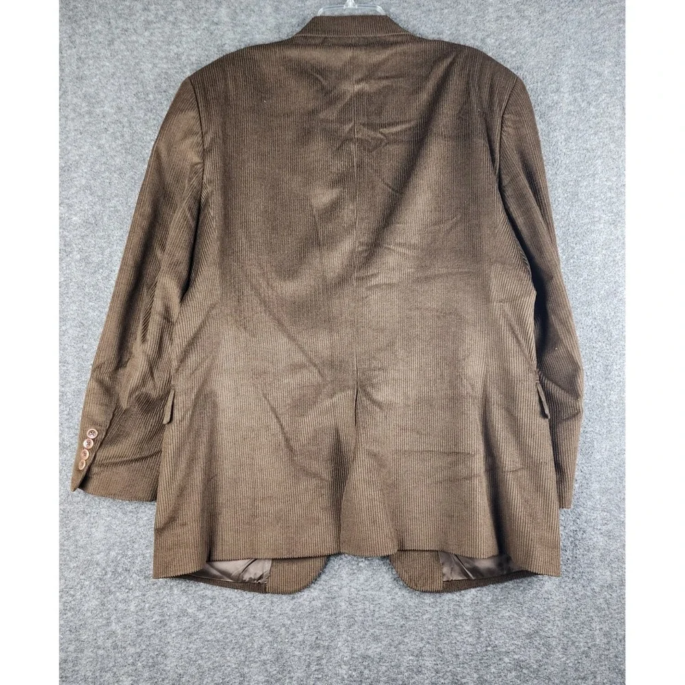 Jos A Bank Blazer Mens 43R Brown Wool Silk Corduroy Sport‎ Coat Jacket 2 Button